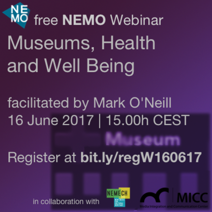 Free NEMO Webinar: Museums, Health and Well being