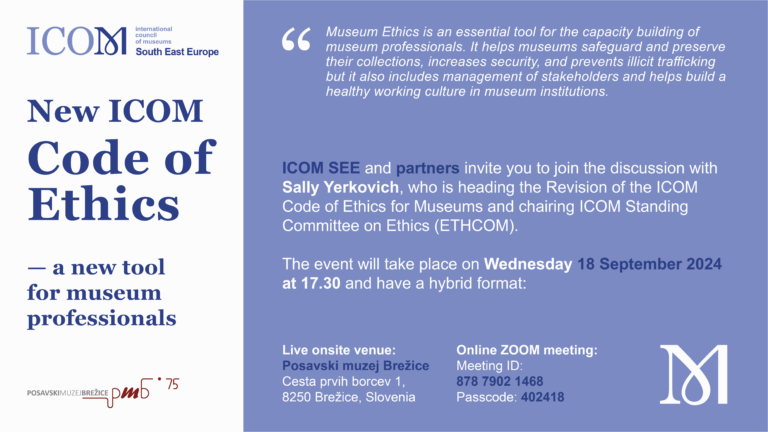 [Discussion] New ICOM Code of Ethics – a new tool for museum ...